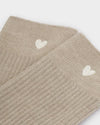 Katie Loxton Gift Boxed Heart Socks Taupe