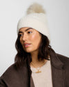 Katie Loxton Knitted Pom Pom Hat White