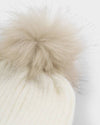 Katie Loxton Knitted Pom Pom Hat White