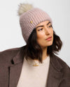 Katie Loxton Knitted Pom Pom Hat Dusty Pink