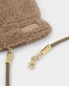 Katie Loxton Teddy Mittens with Cord Tan