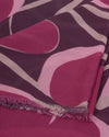 Katie Loxton Printed Scarf Organic Heart Maroon