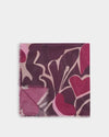 Katie Loxton Printed Scarf Organic Heart Maroon