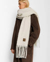 Katie Loxton Oversized Recycled Tassel Scarf Off White